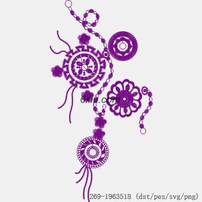 svg矢量绣花图下载