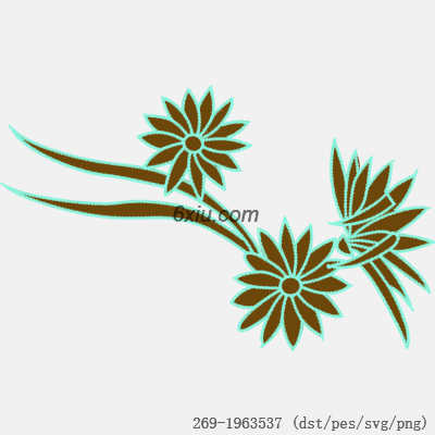 svg矢量绣花图下载