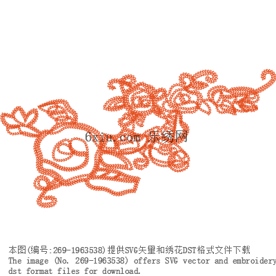 svg矢量绣花图下载
