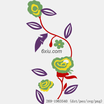 svg矢量绣花图下载