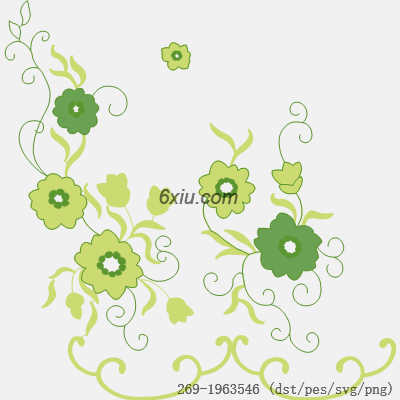 svg矢量绣花图下载