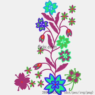 svg矢量绣花图下载