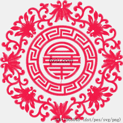svg矢量绣花图下载