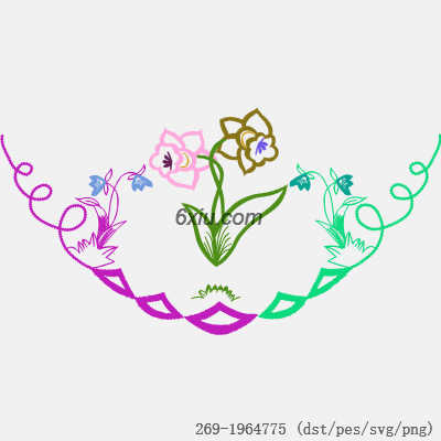 svg矢量绣花图下载