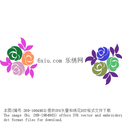 svg矢量绣花图下载