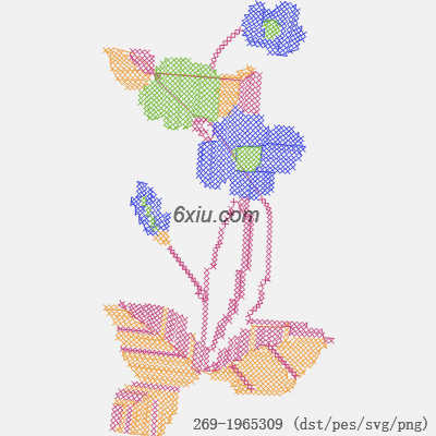 svg矢量绣花图下载