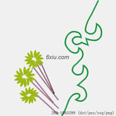 svg矢量绣花图下载