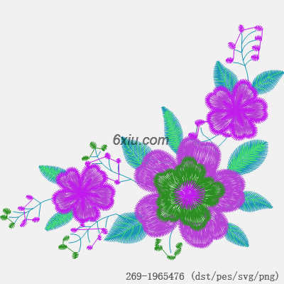 svg矢量绣花图下载