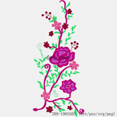 svg矢量绣花图下载