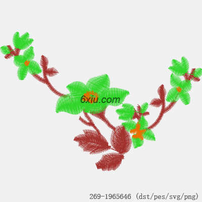 svg矢量绣花图下载