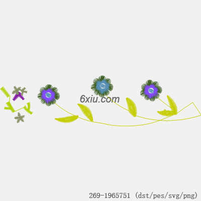 svg矢量绣花图下载