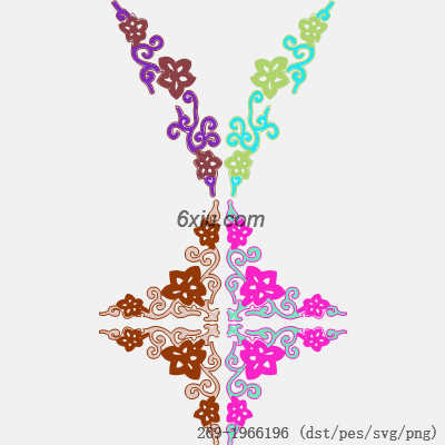 svg矢量绣花图下载