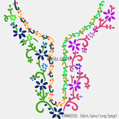 svg矢量绣花图下载
