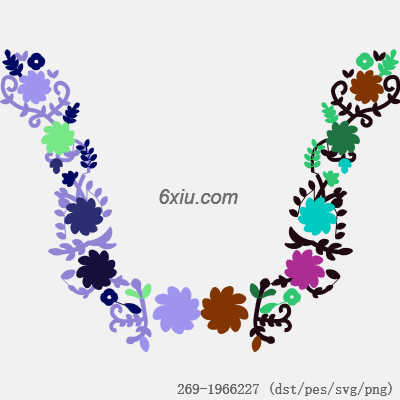 svg矢量绣花图下载