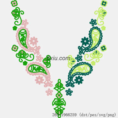 svg矢量绣花图下载