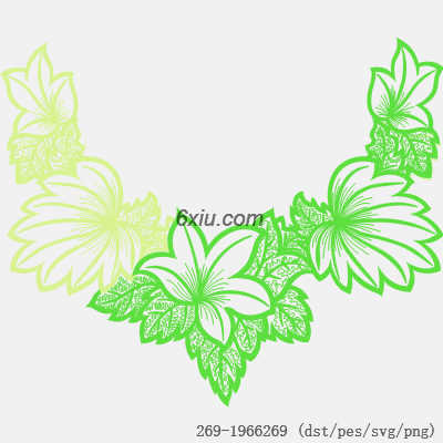 svg矢量绣花图下载