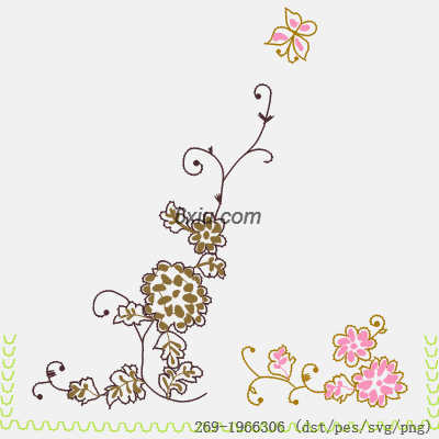 svg矢量绣花图下载