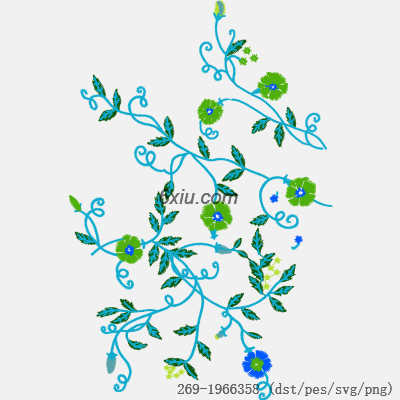 svg矢量绣花图下载