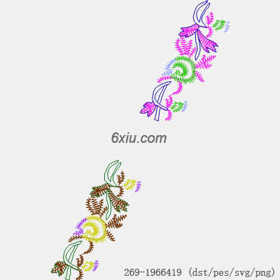 svg矢量绣花图下载