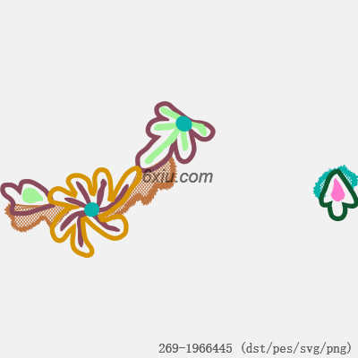 svg矢量绣花图下载