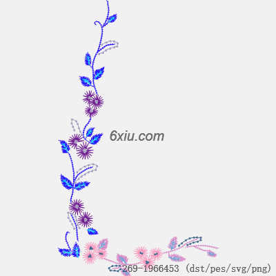 svg矢量绣花图下载