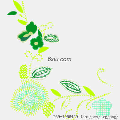 svg矢量绣花图下载
