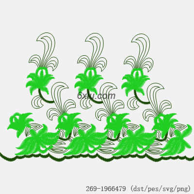 svg矢量绣花图下载