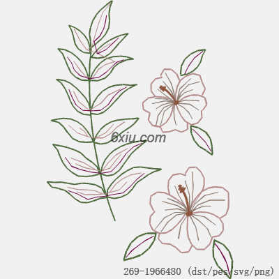 svg矢量绣花图下载