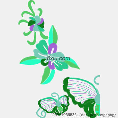 svg矢量绣花图下载