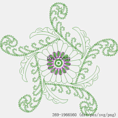 svg矢量绣花图下载
