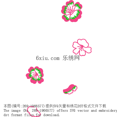 svg矢量绣花图下载