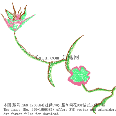 svg矢量绣花图下载