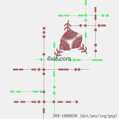 svg矢量绣花图下载