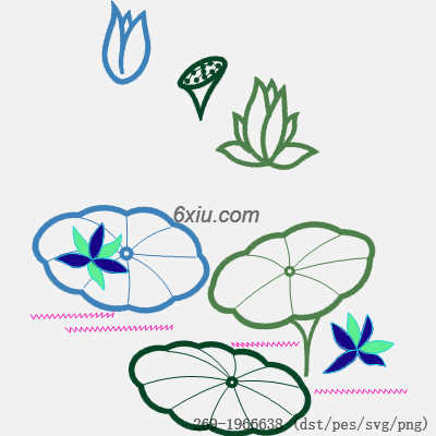 svg矢量绣花图下载
