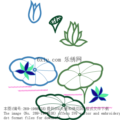 svg矢量绣花图下载