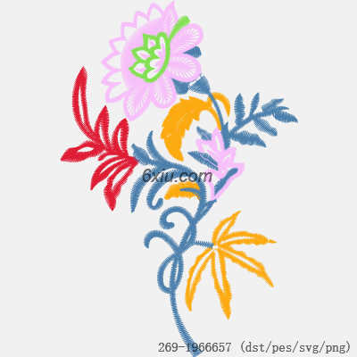 svg矢量绣花图下载