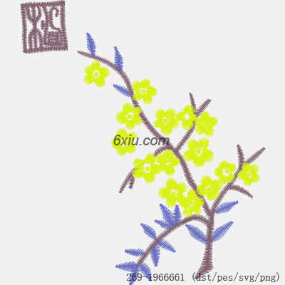 svg矢量绣花图下载