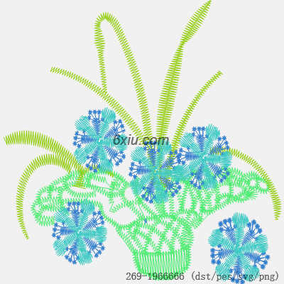 svg矢量绣花图下载