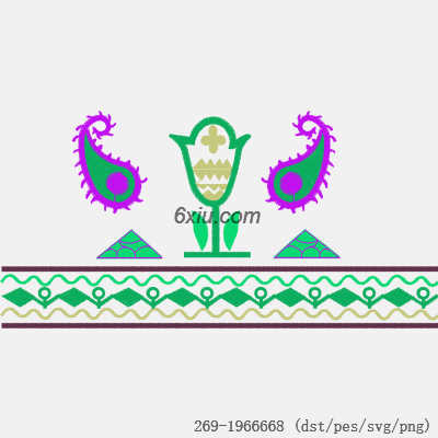 svg矢量绣花图下载
