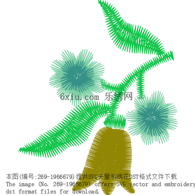 svg矢量绣花图下载