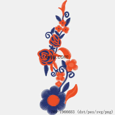 svg矢量绣花图下载