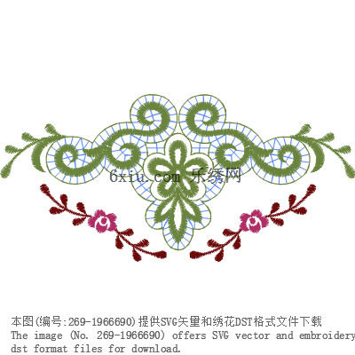 svg矢量绣花图下载