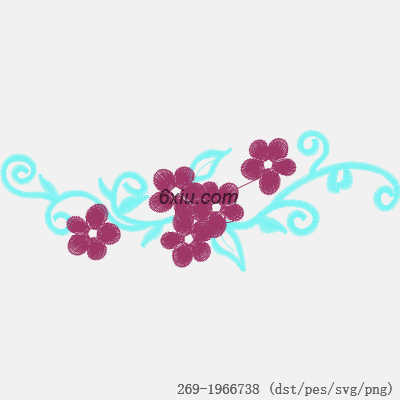 svg矢量绣花图下载