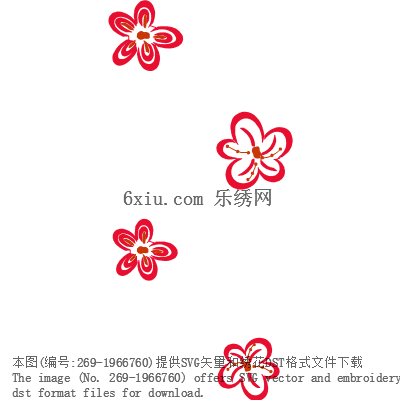 svg矢量绣花图下载