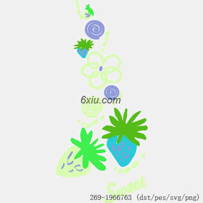 svg矢量绣花图下载