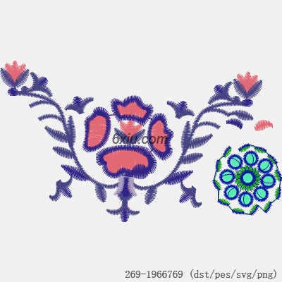 svg矢量绣花图下载