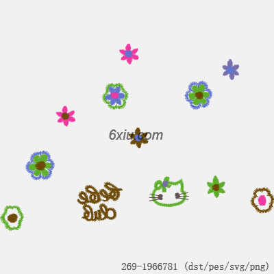 svg矢量绣花图下载