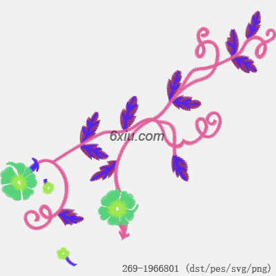 svg矢量绣花图下载