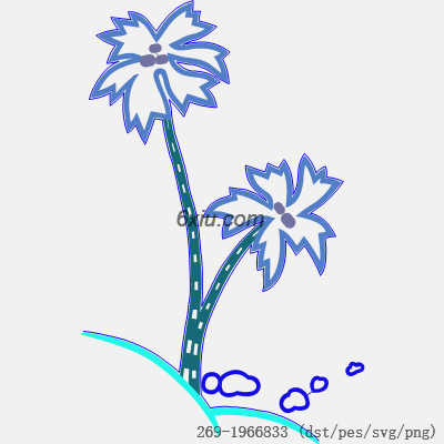 svg矢量绣花图下载