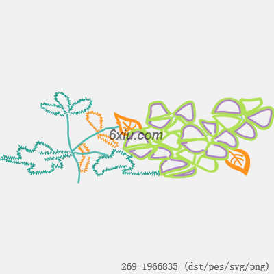 svg矢量绣花图下载
